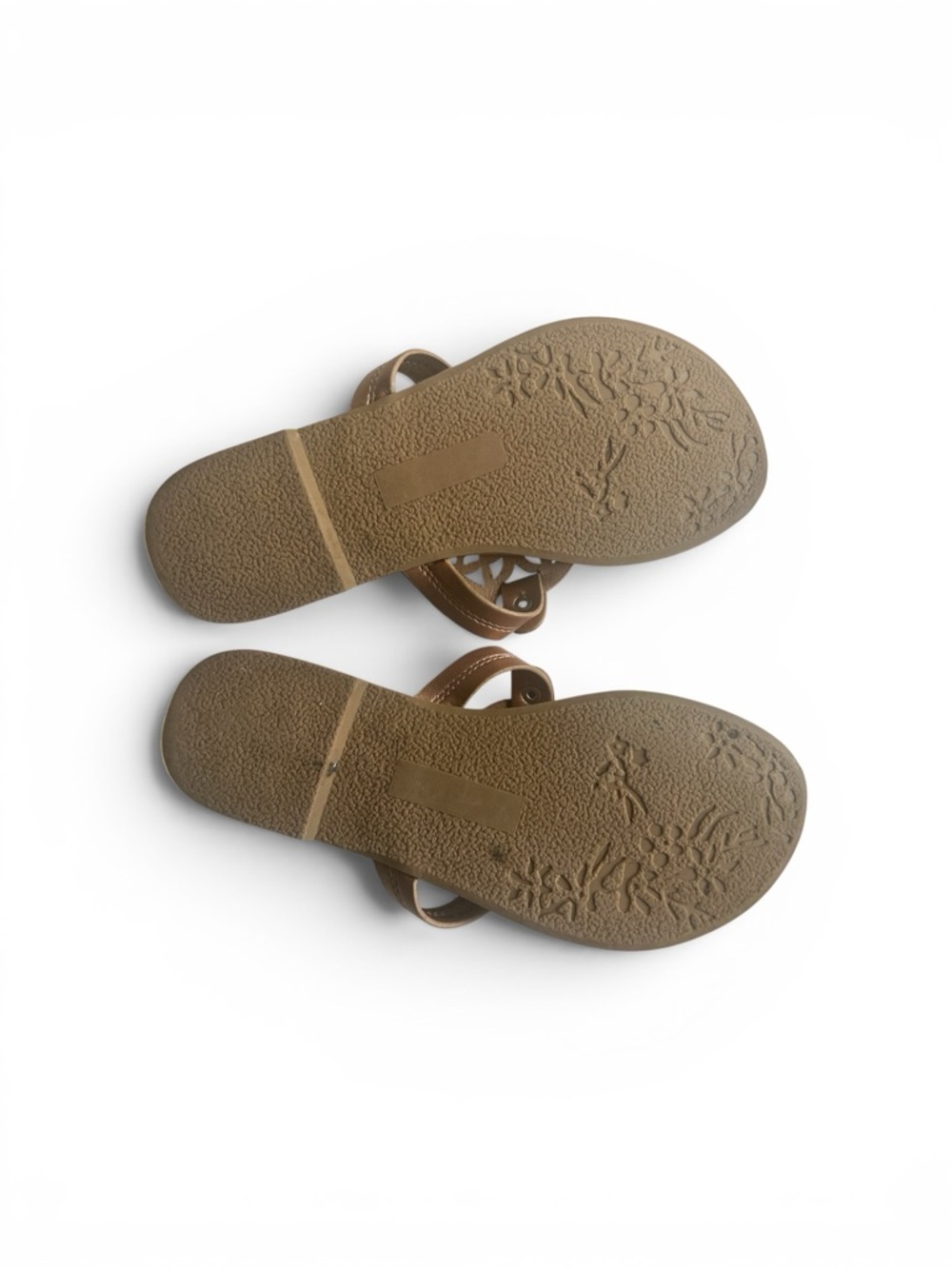 DV by Dolce Vita Copper Metallic Leather Decorative Thong Girls Sandals - Picture 3 of 3